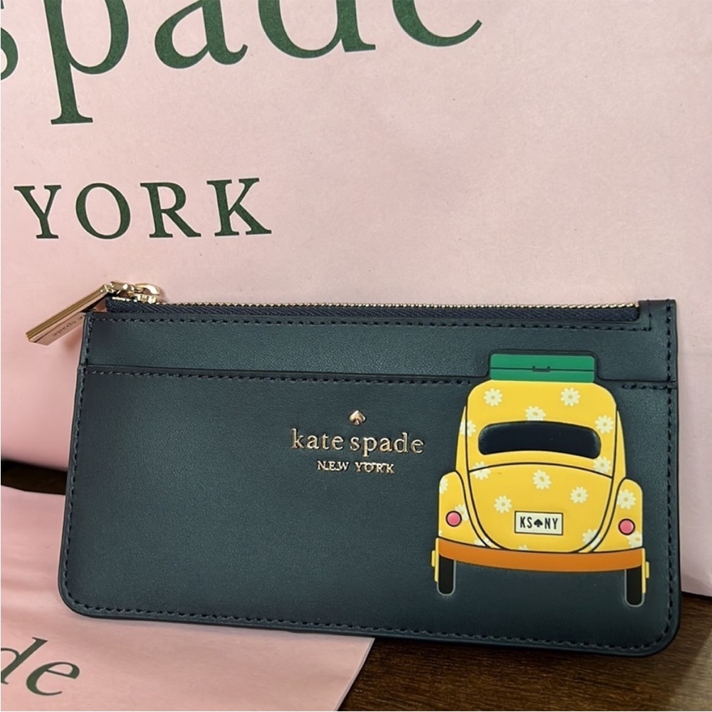 Kate Spade beep beep large slim card holder
